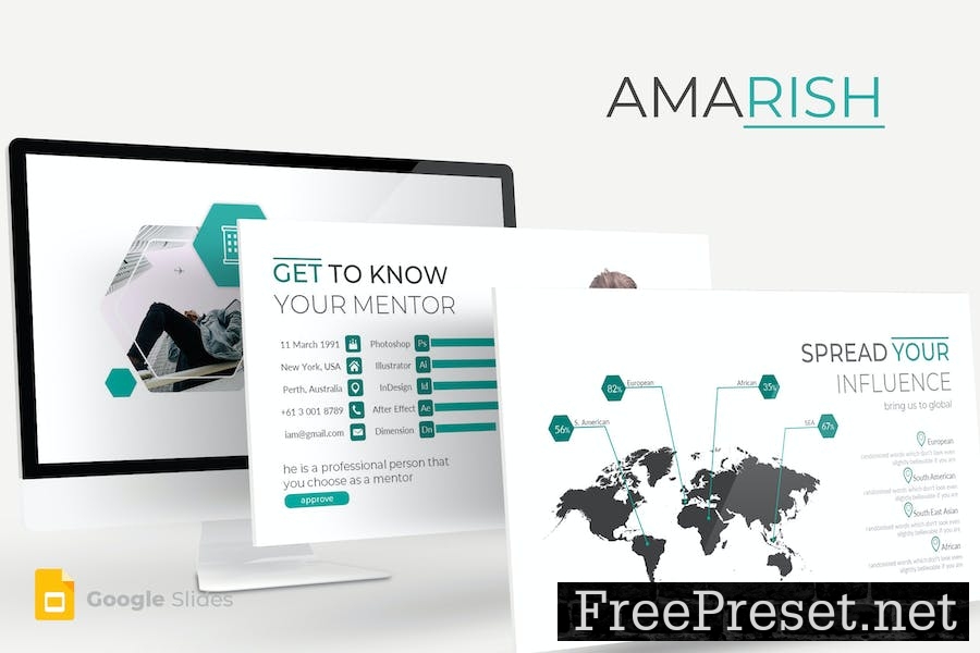 Amarish - Google Slides Template LKCLRZ