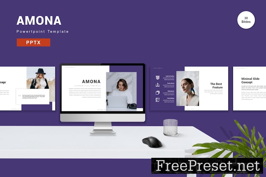 Amona - Powerpoint Template 7BJKMZZ