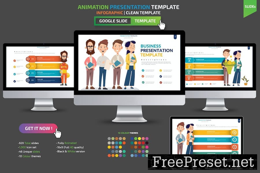 Animation Google Slides Presentation Template