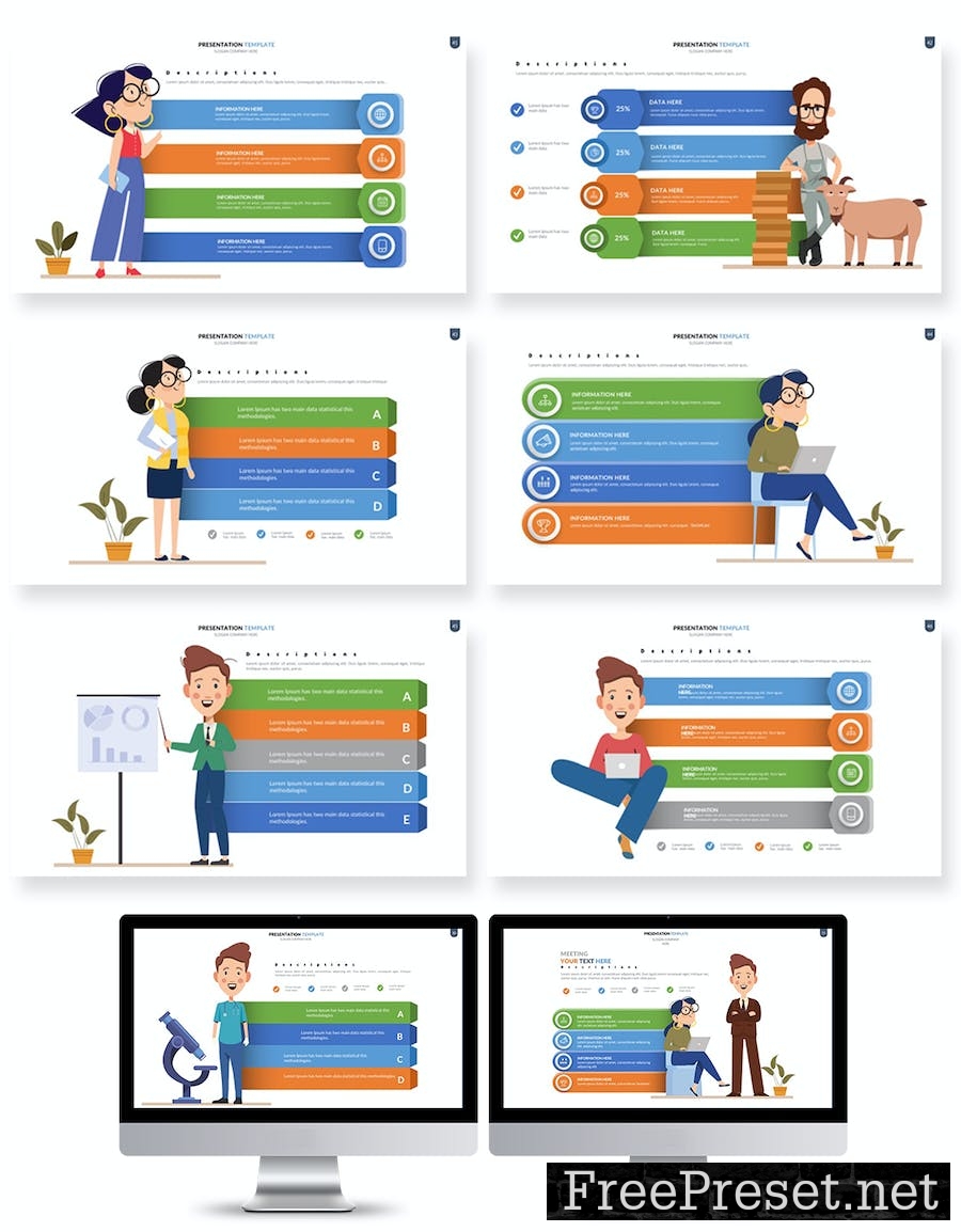 Animation Google Slides Presentation Templates TWEWR4B