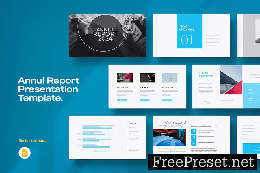 Annual Report Google Slides Template 4SZPW2V