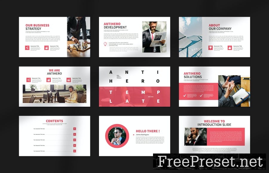 Antihero Business PowerPoint 3C4ZU7E