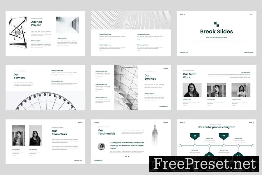 Anual - Minimalist Powerpoint Template