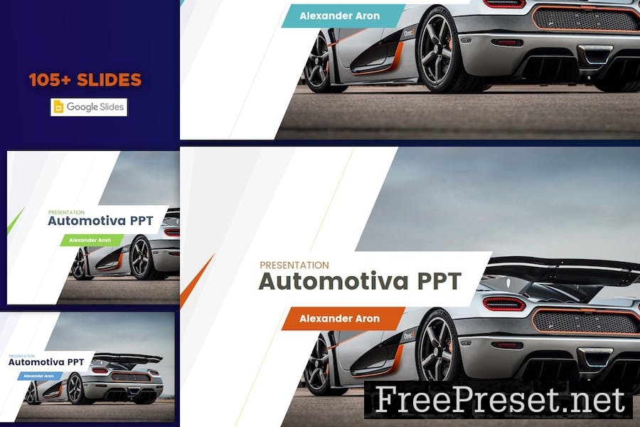 Automotive Media Marketing - Google Slides QT6Z3V