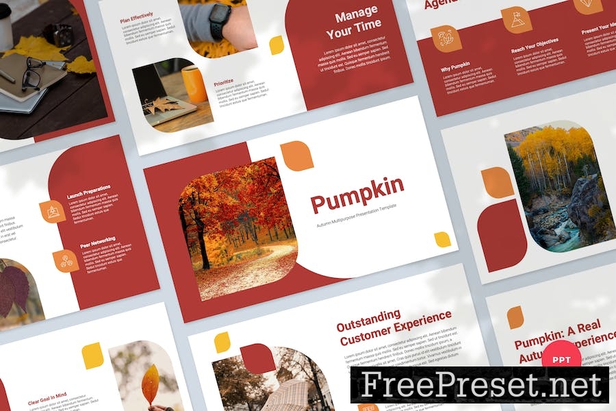 Autumn Multipurpose PowerPoint Template 5KJCKD7