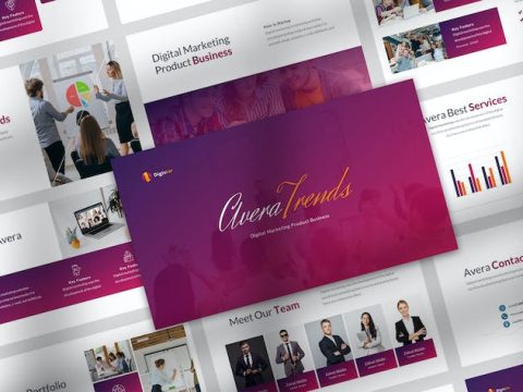 Avera Marketing Powerpoint Template HH5UJM8