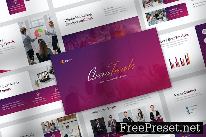 Avera Marketing Powerpoint Template HH5UJM8