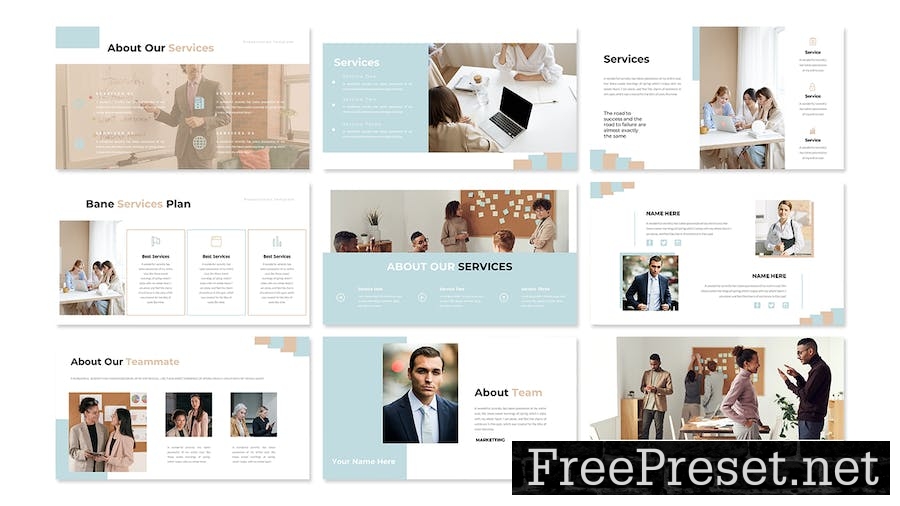 Bane - Business Presentation Google Slide Template W27Z9G4