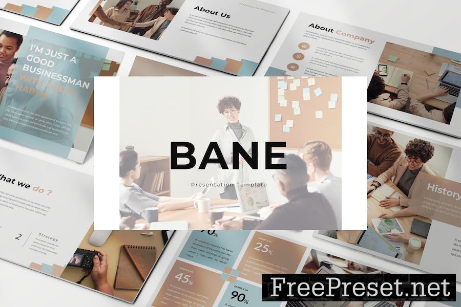 Bane - Business Presentation Google Slide Template W27Z9G4