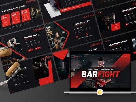 Bar Fight - Boxing School Google Slide QZZ9Q48