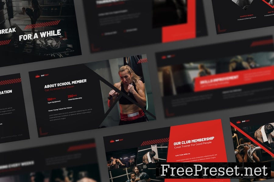 Bar Fight - Boxing School Keynote Template 2SW9A9P