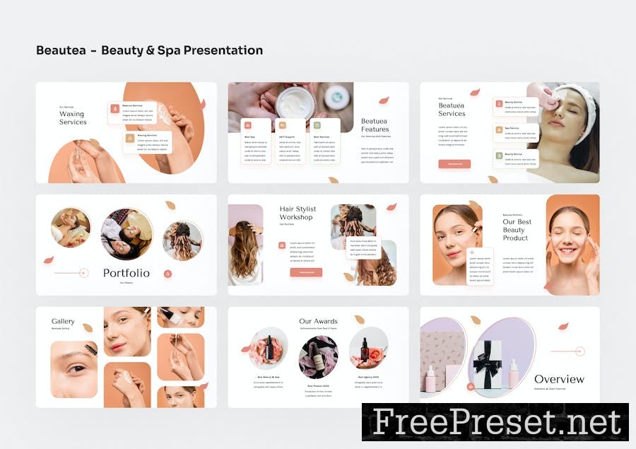 Beautea - Beauty & Spa Keynote Presentation 539D5V8