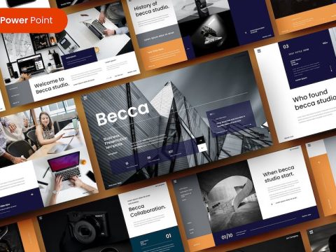 Becca – Business PowerPoint Template S3DAX4R