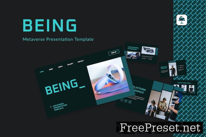 Being - Metaverse Presentation Template Keynote 5LHH6YN