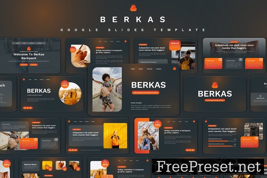 Berkas - Backpack Google Slides Template