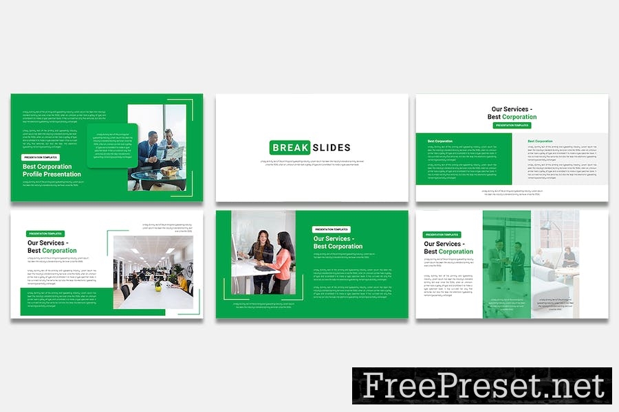 Best Corporation - Google Slides Template 382VYV7