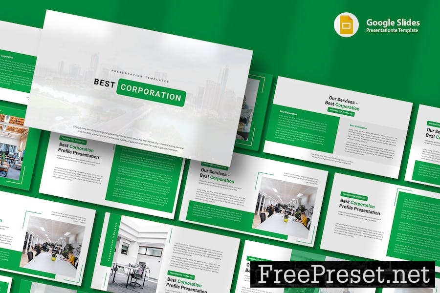 Best Corporation - Google Slides Template 382VYV7