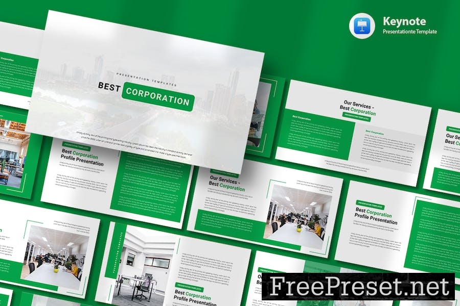 Best Corporation - Keynote Template 66BTX2J