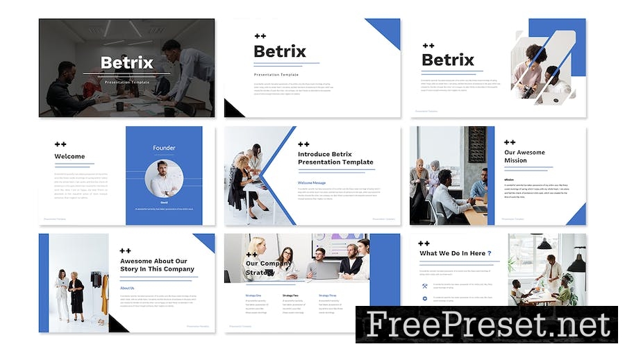 Betrix Business Presentation Google Slide Template