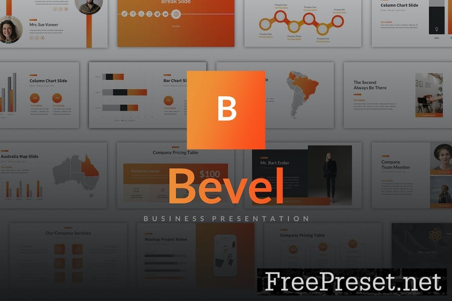 Bevel - Business Template PowerPoint SQL8ZY3