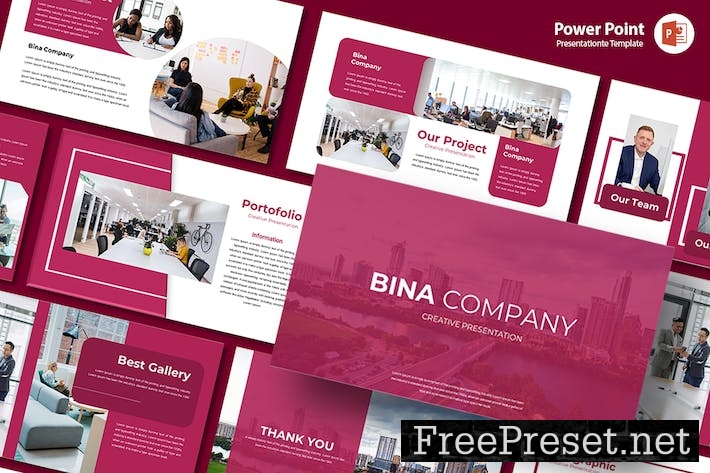 Bina Company - PowerPoint Template