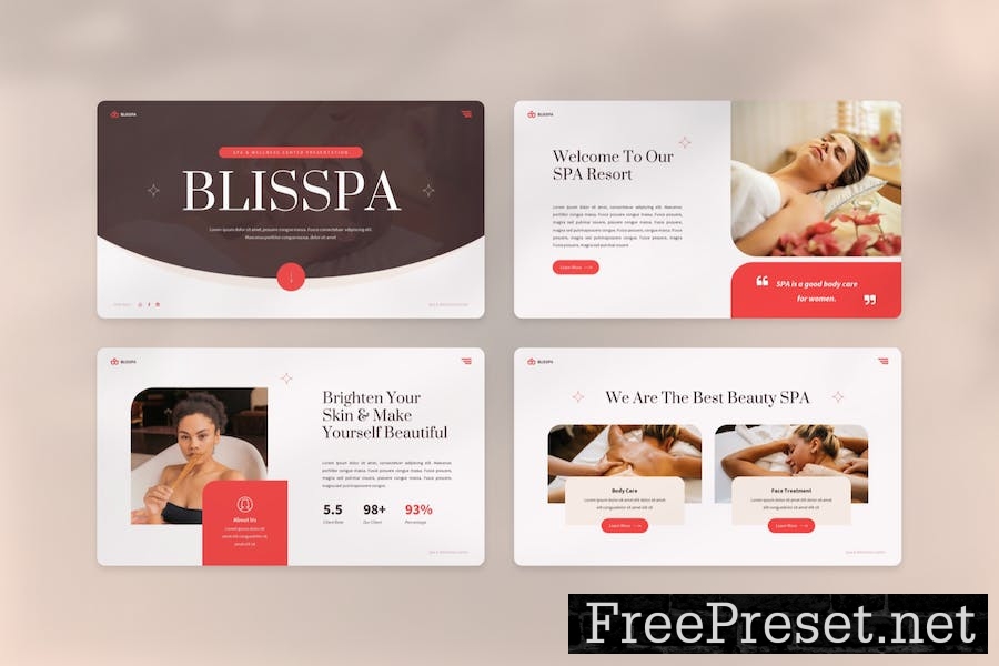 Blisspa - Spa & Wellness Center Google Slides