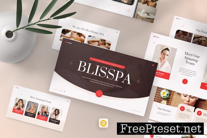 Blisspa - Spa & Wellness Center Google Slides