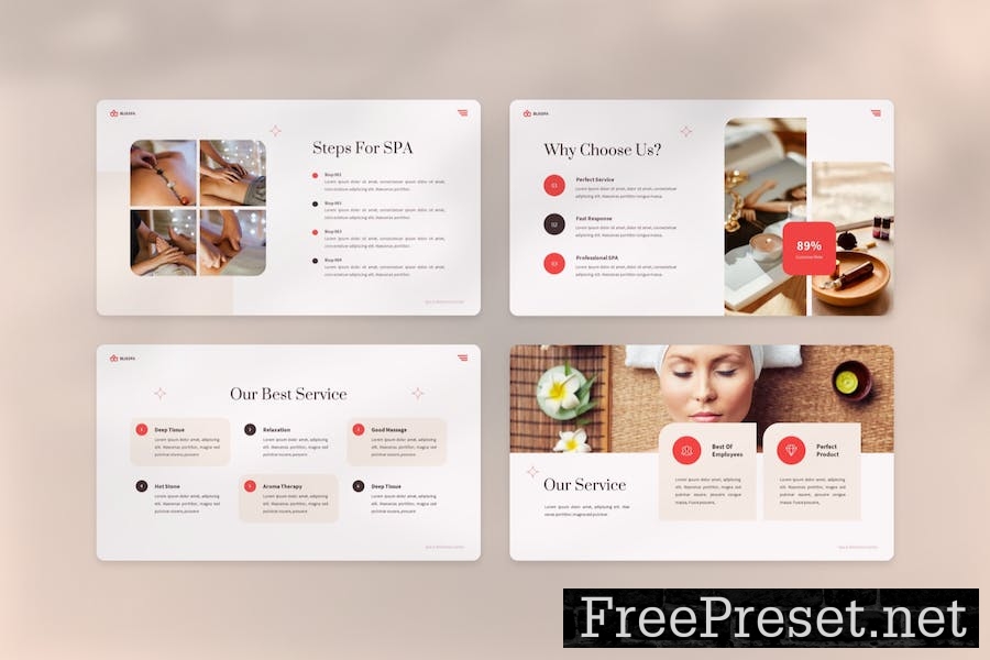 Blisspa - Spa & Wellness Center Keynote Template