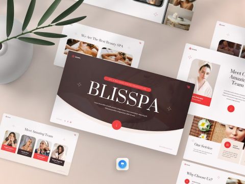 Blisspa - Spa & Wellness Center Keynote Template