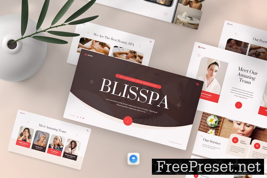 Blisspa - Spa & Wellness Center Keynote Template