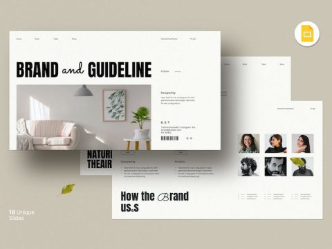 Brand Guideline Google Slide template PNT48KB