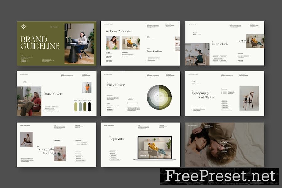 Brand Guideline Presentation Template 5DE7MVA