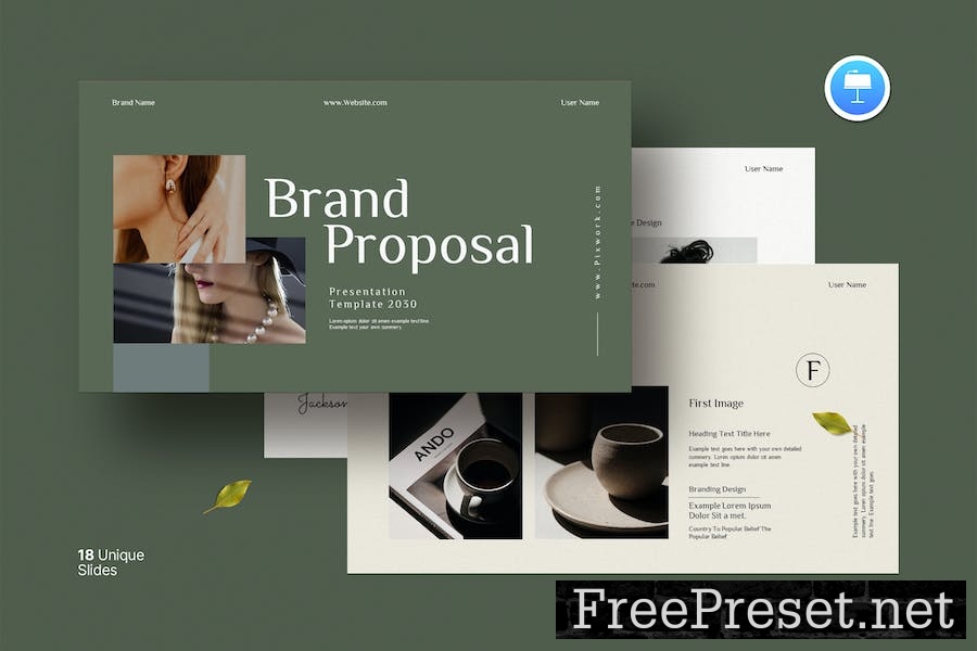 Brand Proposal Keynote Template 9XZT87M