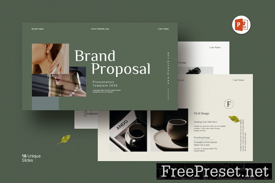 Brand Proposal Presentation Template N6MXDVJ