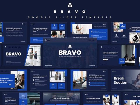 Bravo - Creative Pitch Deck Google Slides Template UESZ7JL