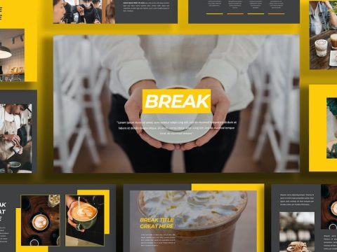 Break Powerpoint Template 9CRKQQD