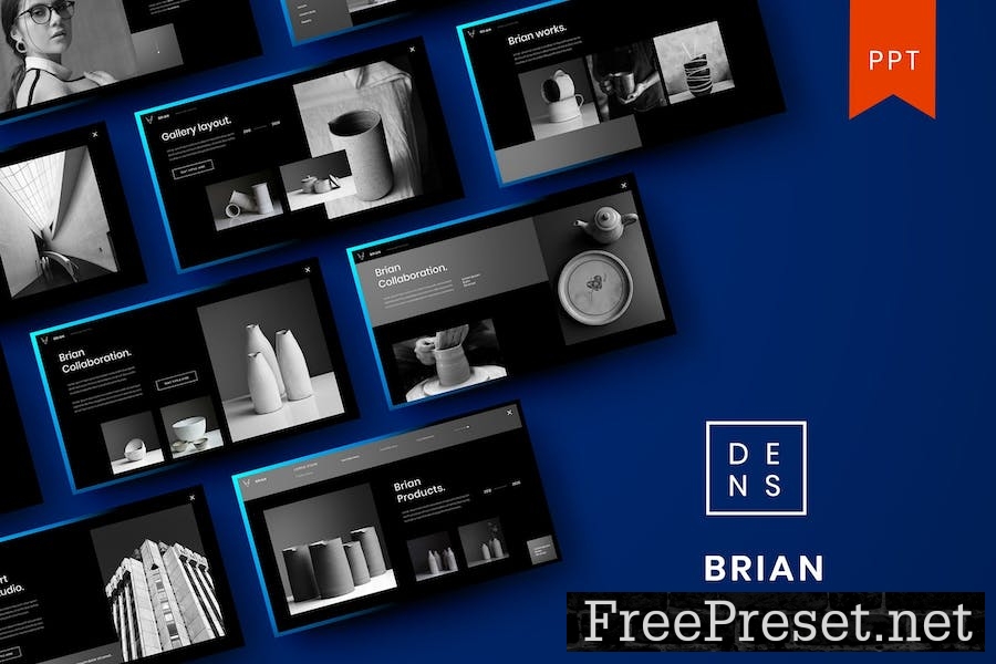 Brian – Business PowerPoint Template K363C8M