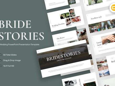 Bride Stories Wedding Google Slides Template P57WYLW