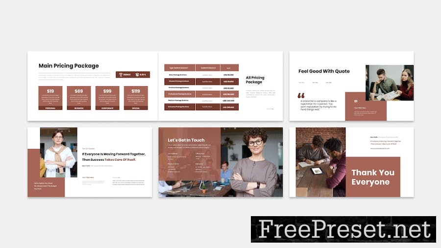 Brizzie - Business Presentation Google Slide Templ RUPF5GC