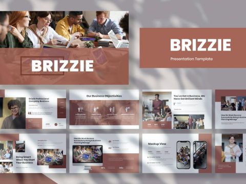 Brizzie - Business Presentation Google Slide Templ RUPF5GC