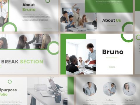 Bruno Business Presentation Google Slide Template AEERSJ7