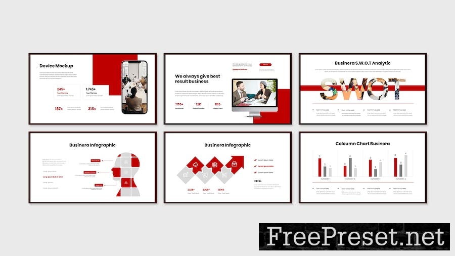 Businera Business Presentation PowerPoint Template C3KLJA5