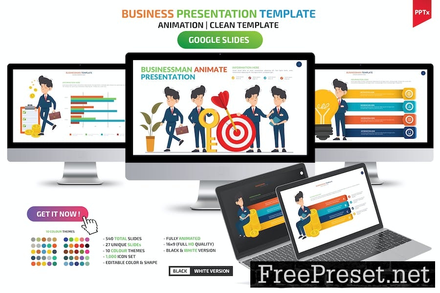 Business Animation Google Slides