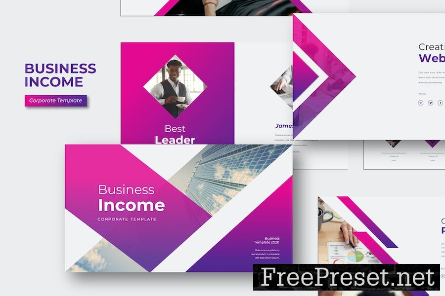 Business Income Presentation Template RDPY4EZ