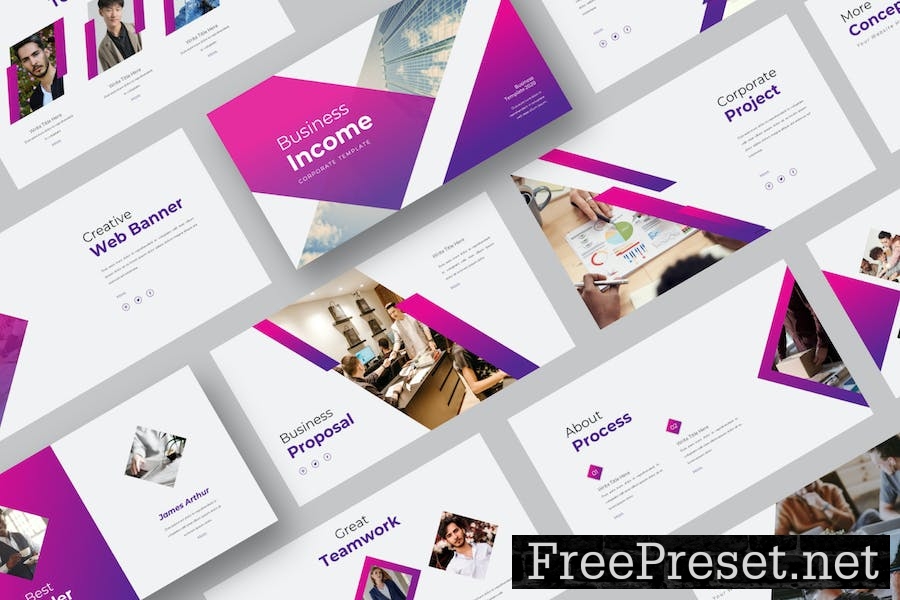 Business Income Presentation Template RDPY4EZ