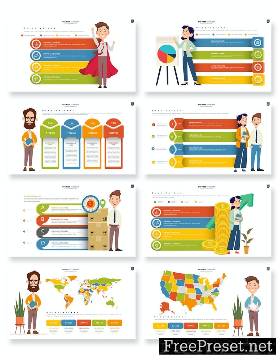 Business Infographics Google Slides Presentation UYEQ9P2