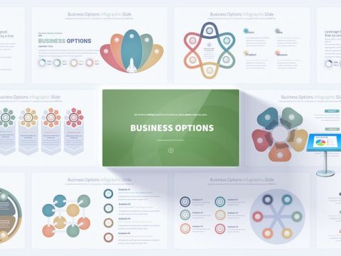 Business Options - Keynote Infographics Slides 2WA9R93