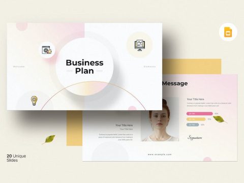 Business Plan Google Slide Template E9BGA4T