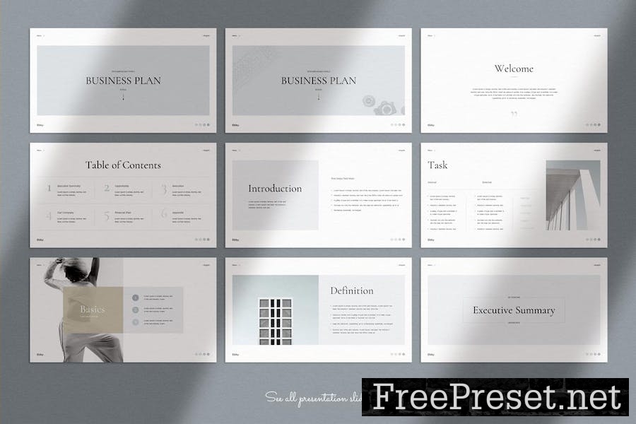 Business Plan Keynote Presentation Template 35SVG7P