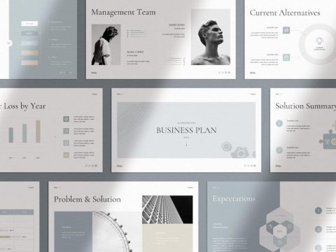 Business Plan Keynote Presentation Template 35SVG7P